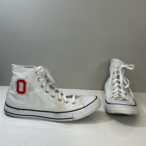 Converse Chuck Taylor All Star Ohio State High Top Sneakers Size 11.5 - Picture 1 of 16